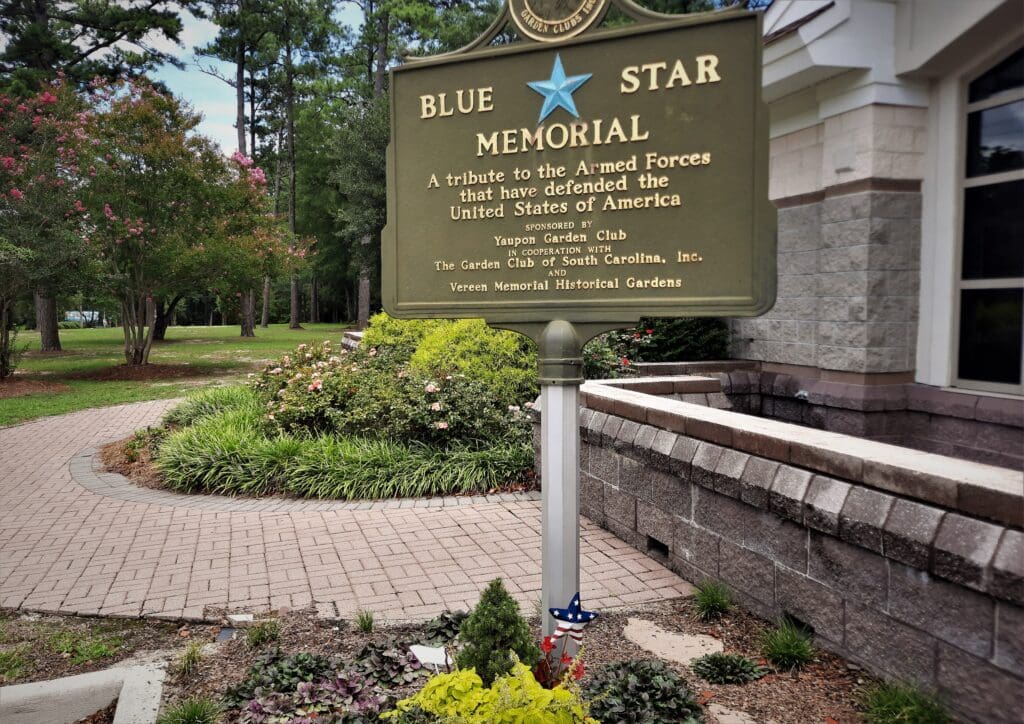 Blue Star Memorial in front of the Community Center.