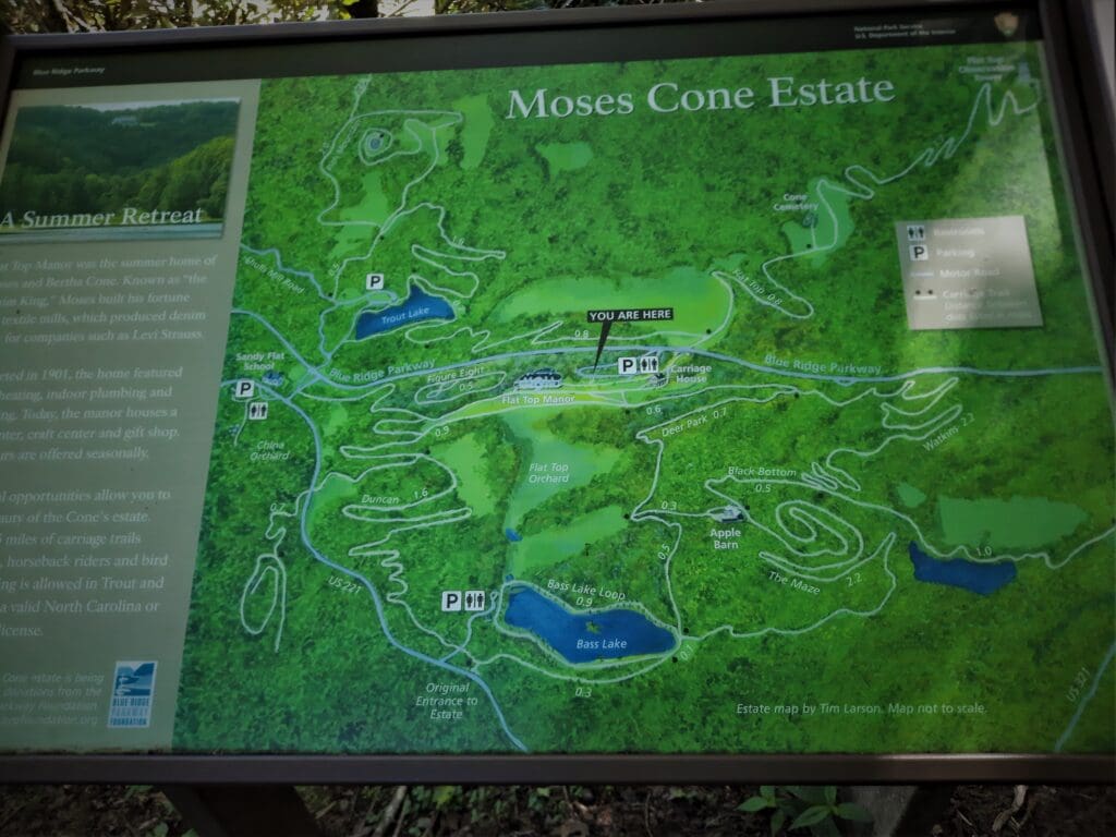 Map of the estate near the Carriage House.