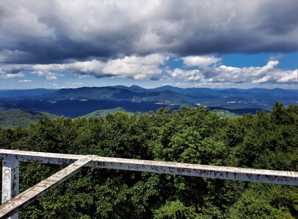 View from the Flat Top Observation Tower at Cone Memorial Park
