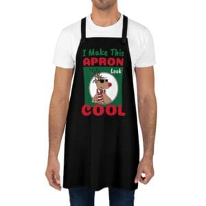 A Holiday-themed apron from the IRW Merch shop. Click to see more!