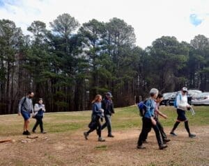 Hikers at a local park