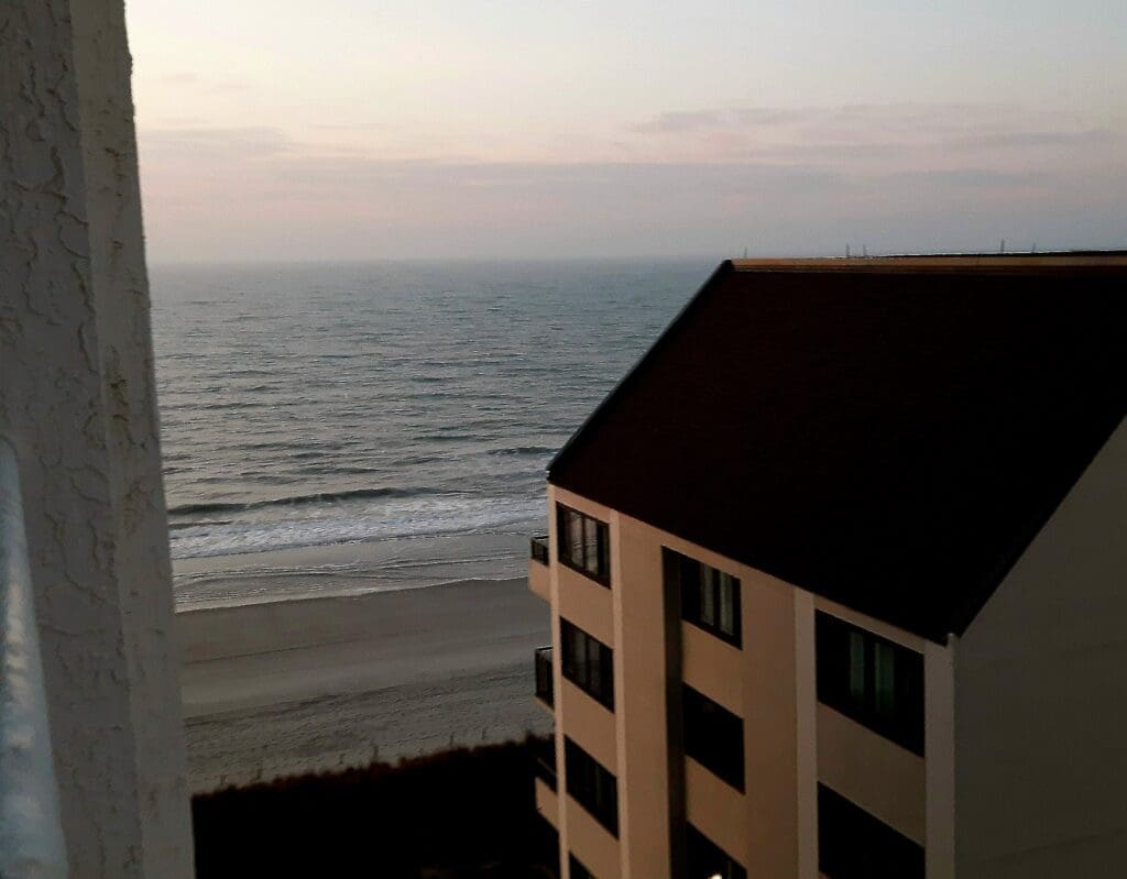 View from lodging in N Myrtle Beach.