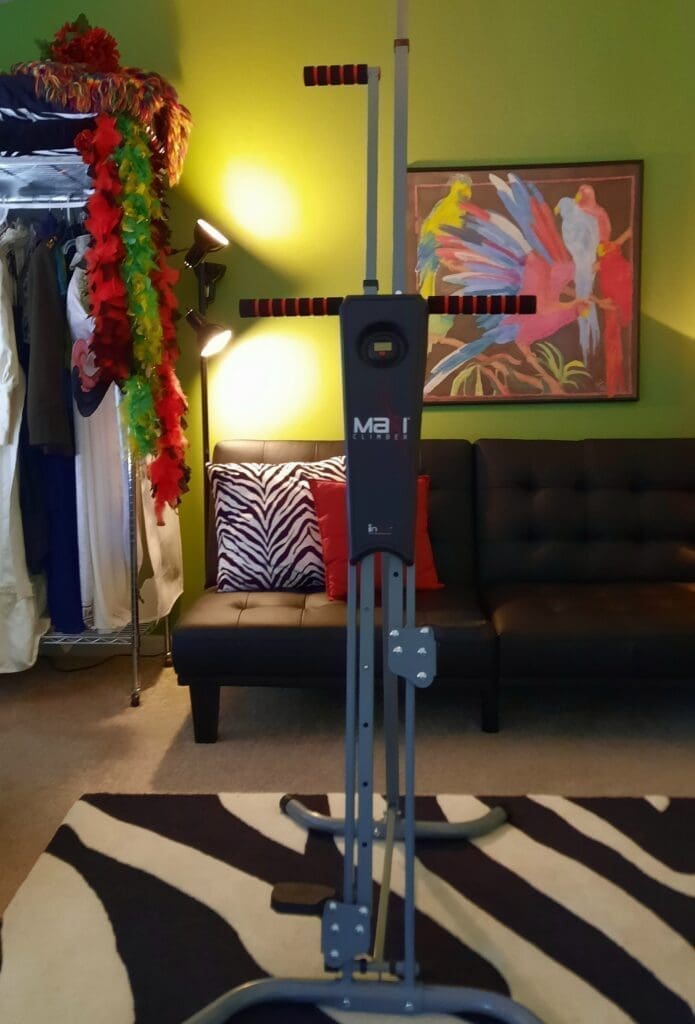 My latest home gym machine is a vertical climber.