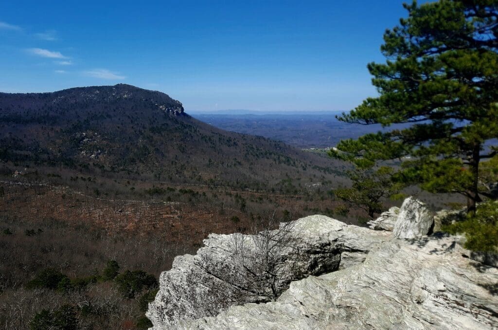 View from the top of Hanging Rock.