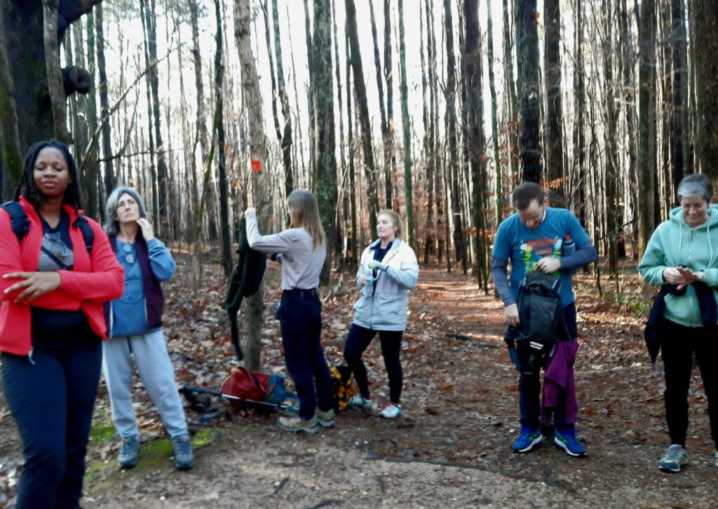 Hikers in Umstead State Park