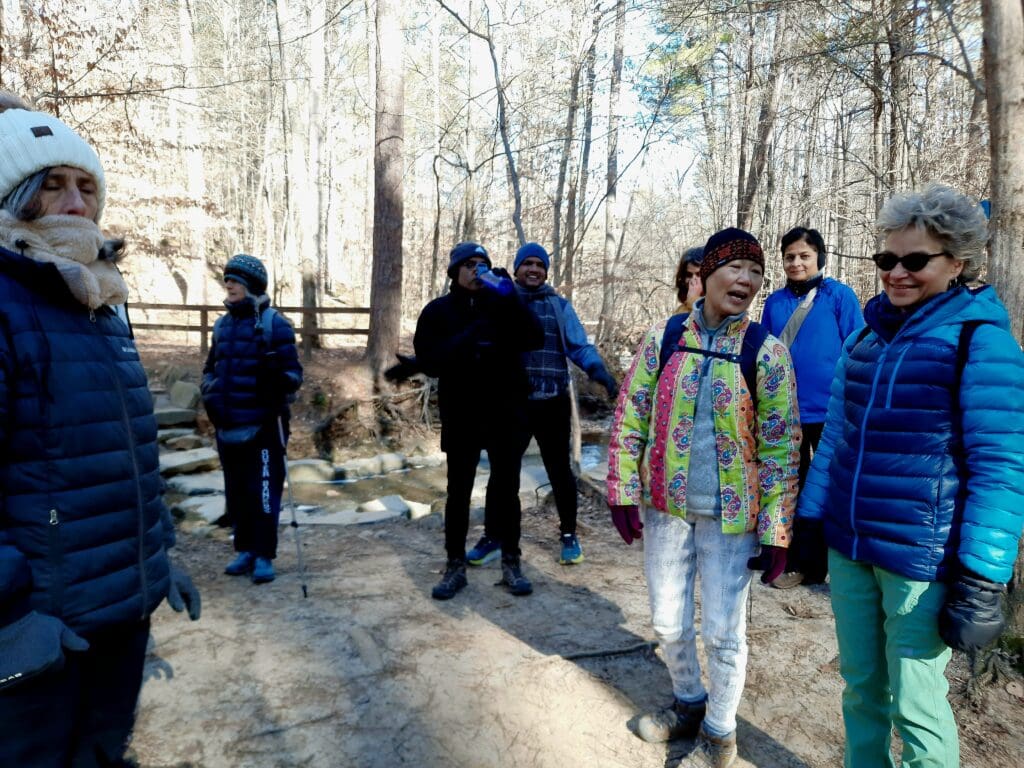 Hikers on a very cold Sunday morning hike!