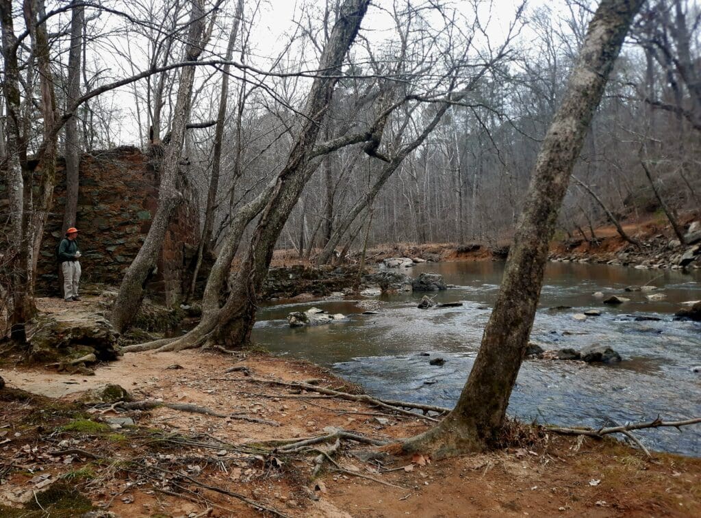 View of the Eno from the Pump Station ruins