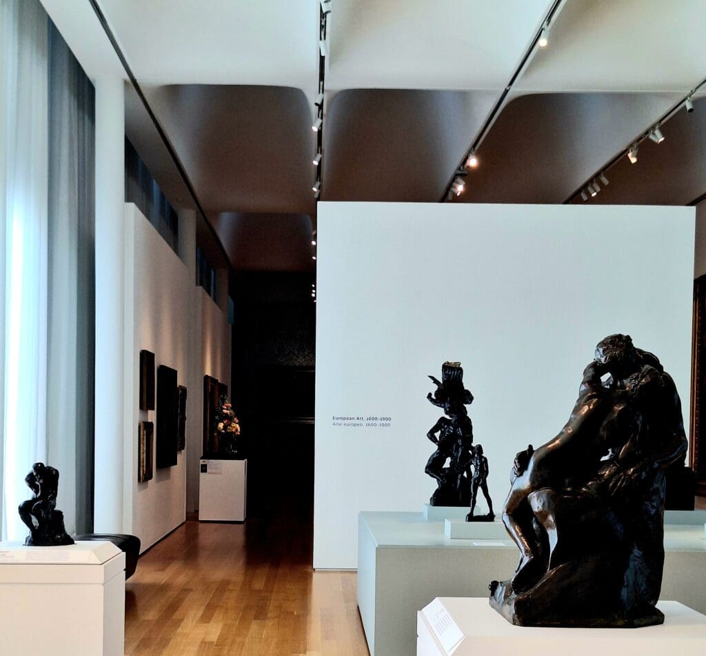 Sculpture gallery at the NCMA